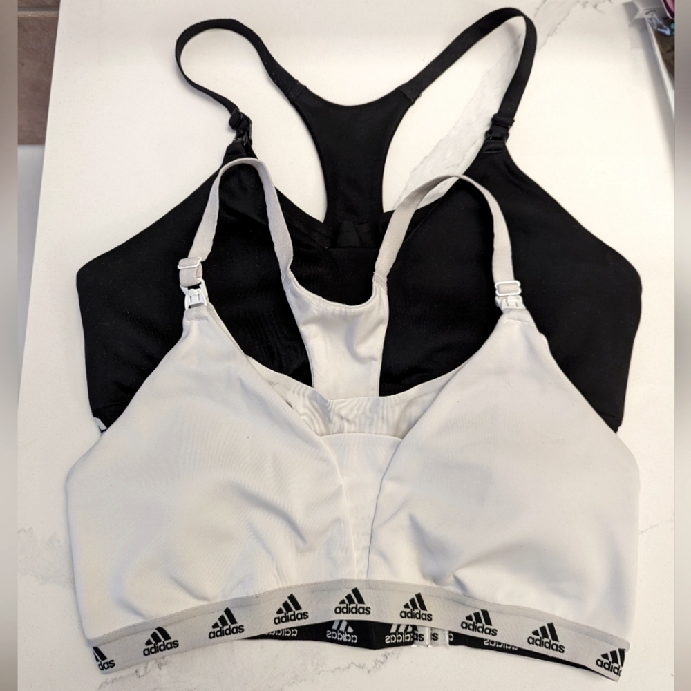2 x Adidas nursing bras in size M